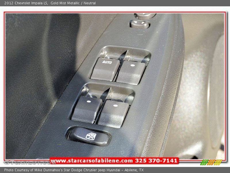 Gold Mist Metallic / Neutral 2012 Chevrolet Impala LS