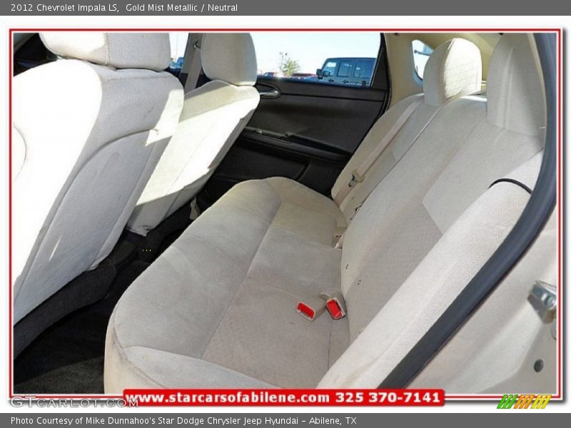Gold Mist Metallic / Neutral 2012 Chevrolet Impala LS