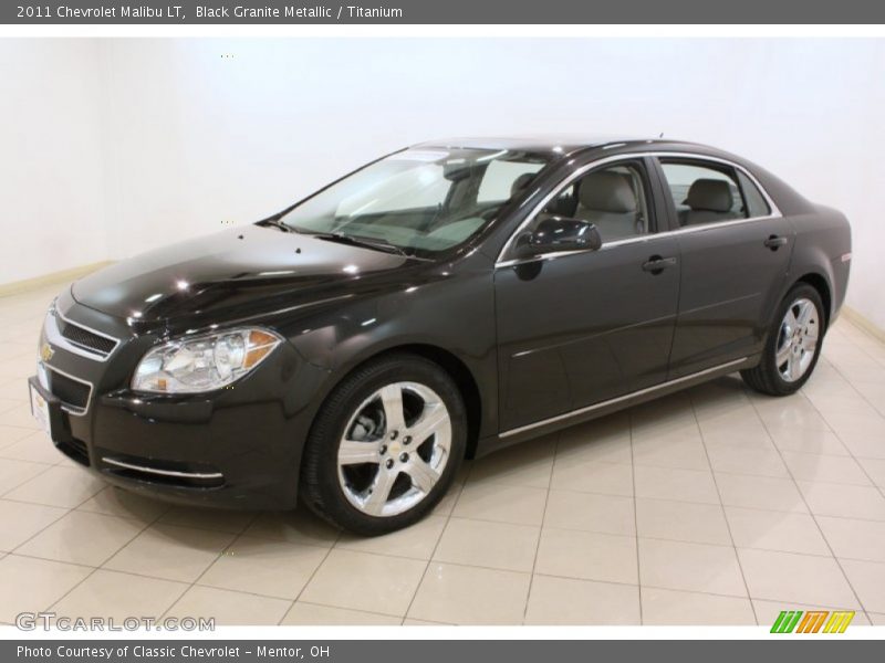 Black Granite Metallic / Titanium 2011 Chevrolet Malibu LT