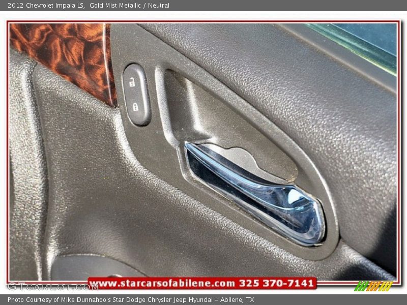 Gold Mist Metallic / Neutral 2012 Chevrolet Impala LS