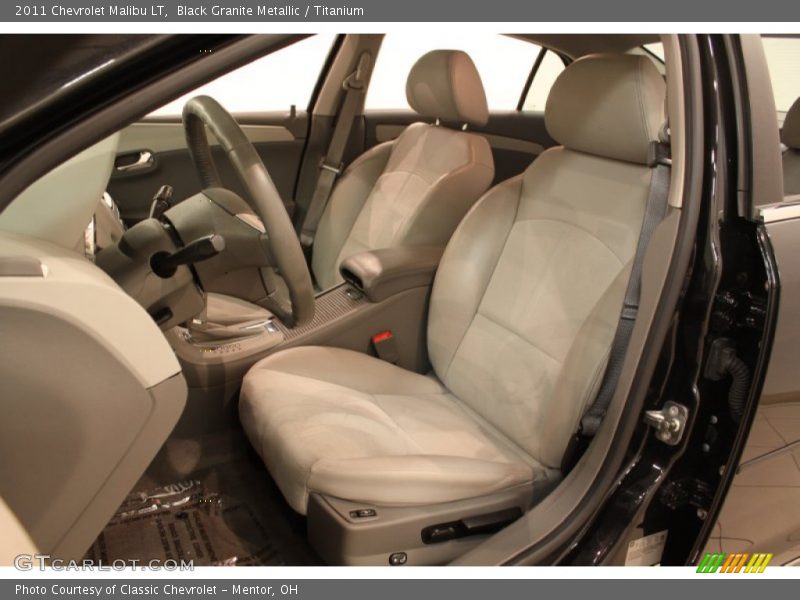 Black Granite Metallic / Titanium 2011 Chevrolet Malibu LT