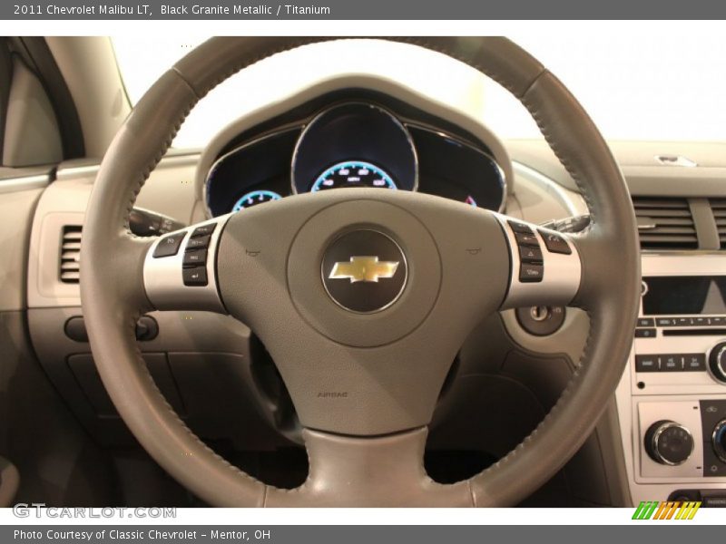 Black Granite Metallic / Titanium 2011 Chevrolet Malibu LT