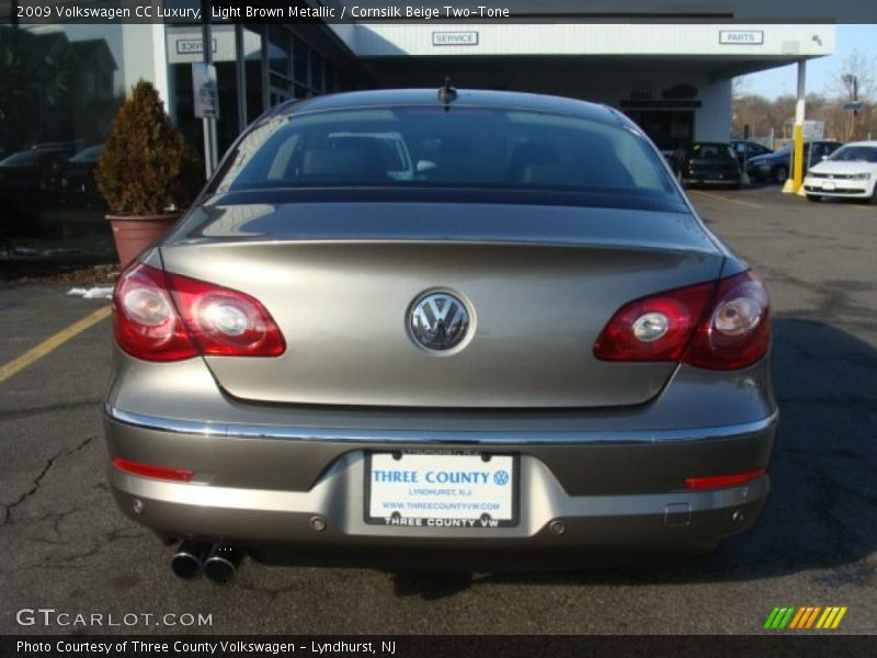 Light Brown Metallic / Cornsilk Beige Two-Tone 2009 Volkswagen CC Luxury
