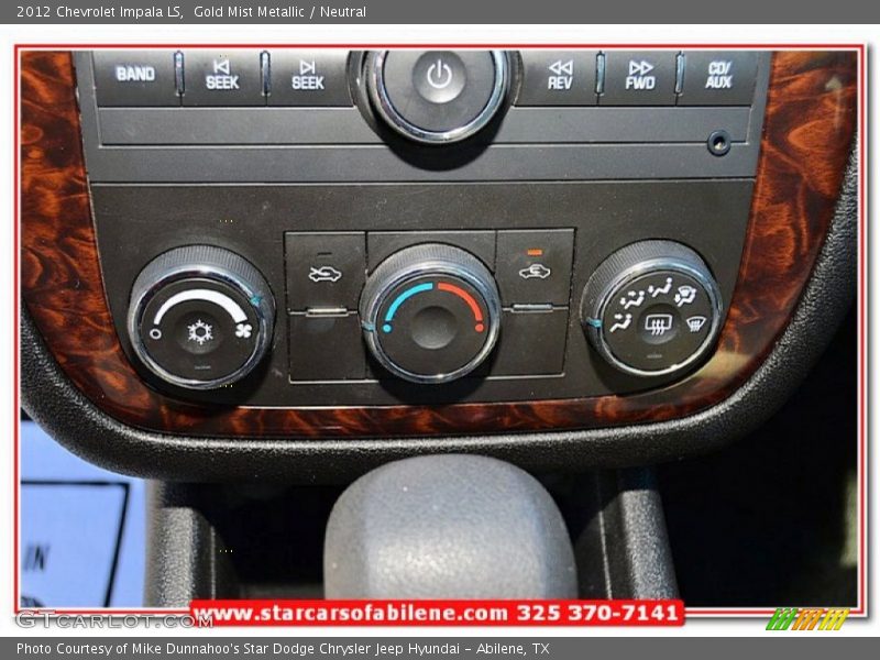 Gold Mist Metallic / Neutral 2012 Chevrolet Impala LS