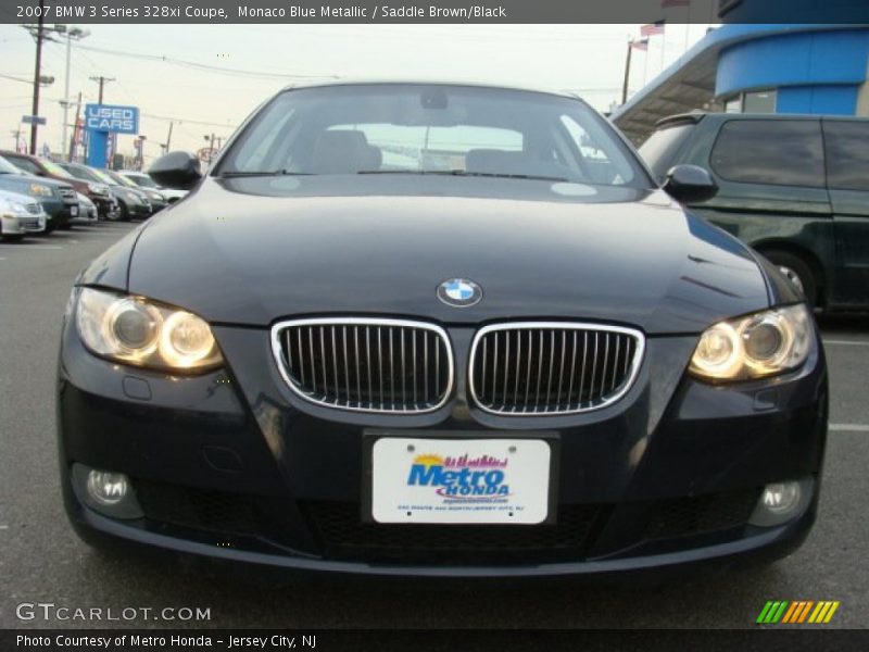 Monaco Blue Metallic / Saddle Brown/Black 2007 BMW 3 Series 328xi Coupe