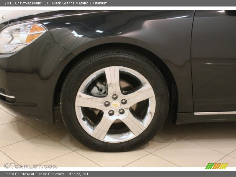 Black Granite Metallic / Titanium 2011 Chevrolet Malibu LT