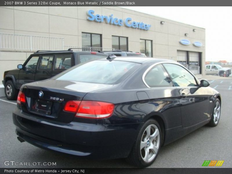 Monaco Blue Metallic / Saddle Brown/Black 2007 BMW 3 Series 328xi Coupe