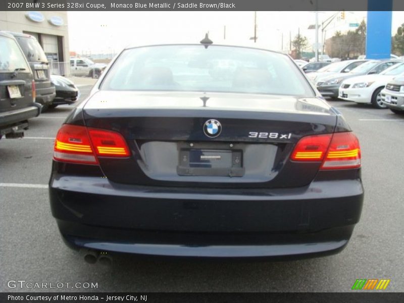 Monaco Blue Metallic / Saddle Brown/Black 2007 BMW 3 Series 328xi Coupe