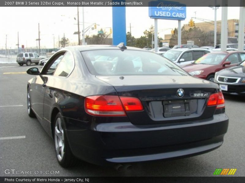 Monaco Blue Metallic / Saddle Brown/Black 2007 BMW 3 Series 328xi Coupe