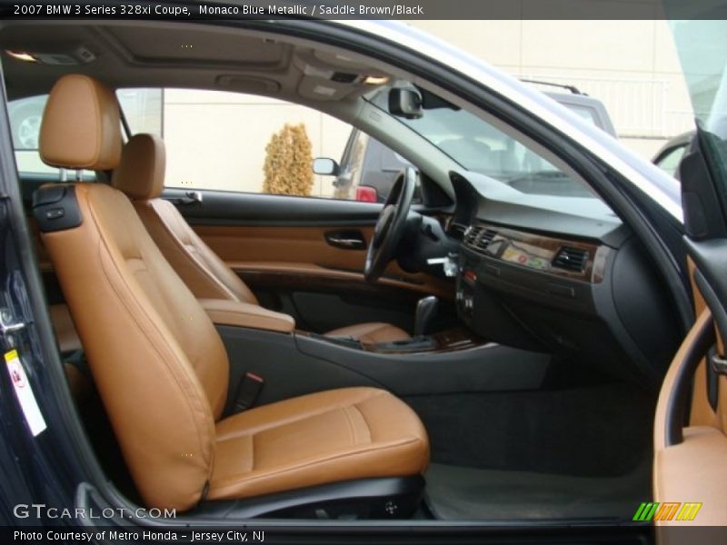 Monaco Blue Metallic / Saddle Brown/Black 2007 BMW 3 Series 328xi Coupe