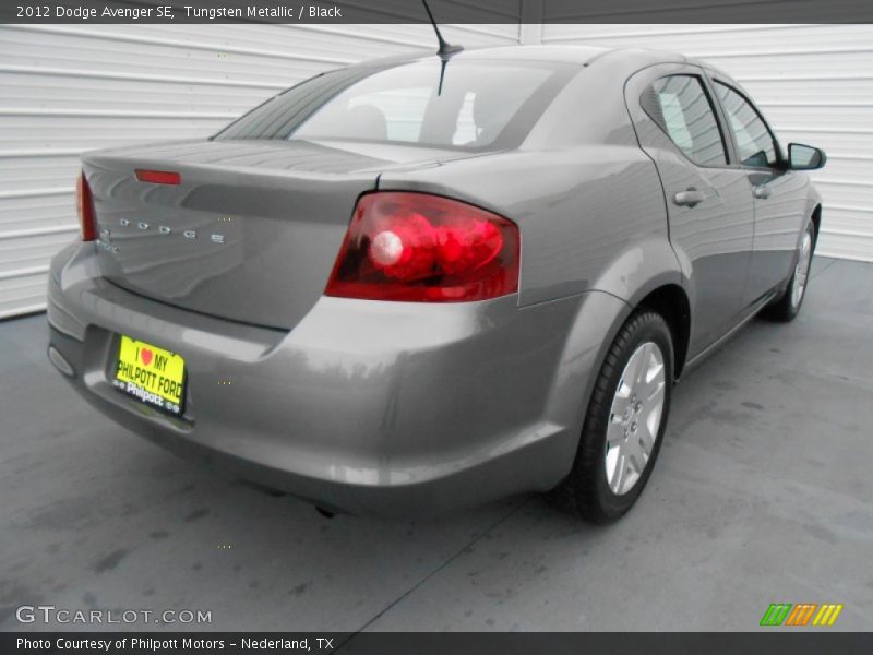 Tungsten Metallic / Black 2012 Dodge Avenger SE