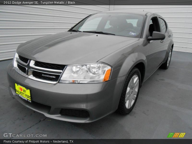Tungsten Metallic / Black 2012 Dodge Avenger SE