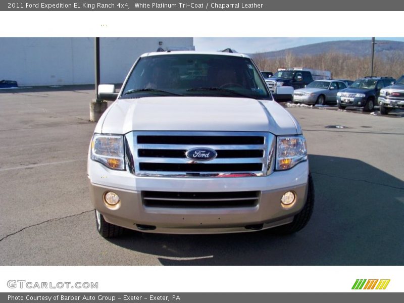 White Platinum Tri-Coat / Chaparral Leather 2011 Ford Expedition EL King Ranch 4x4