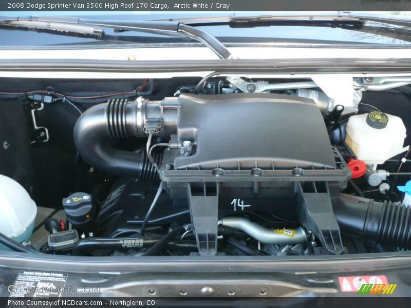 Arctic White / Gray 2008 Dodge Sprinter Van 3500 High Roof 170 Cargo