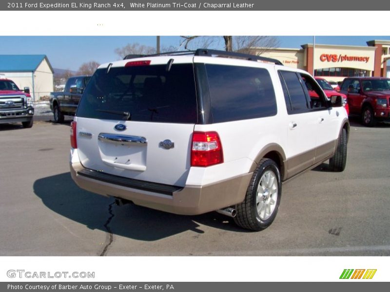 White Platinum Tri-Coat / Chaparral Leather 2011 Ford Expedition EL King Ranch 4x4