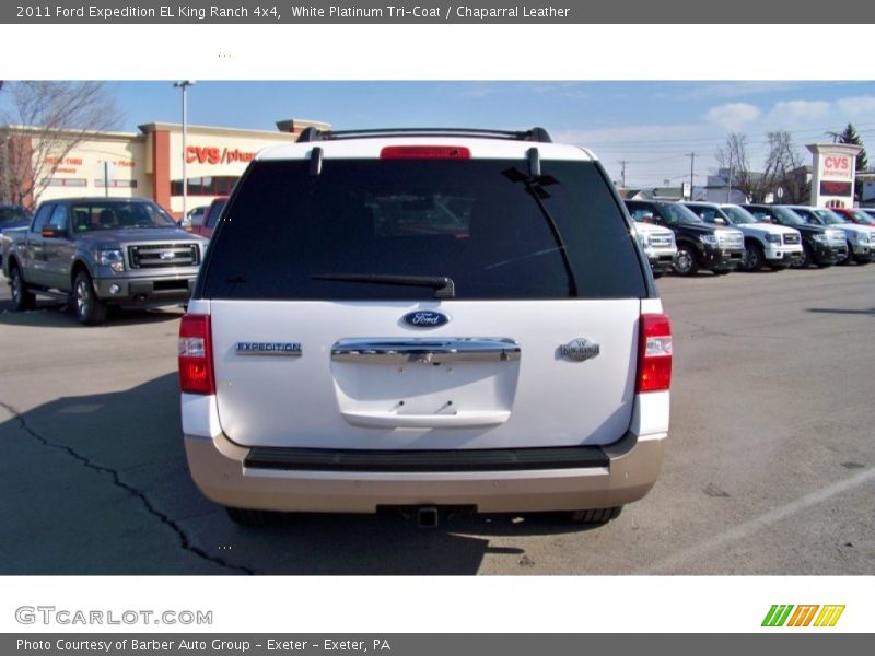 White Platinum Tri-Coat / Chaparral Leather 2011 Ford Expedition EL King Ranch 4x4