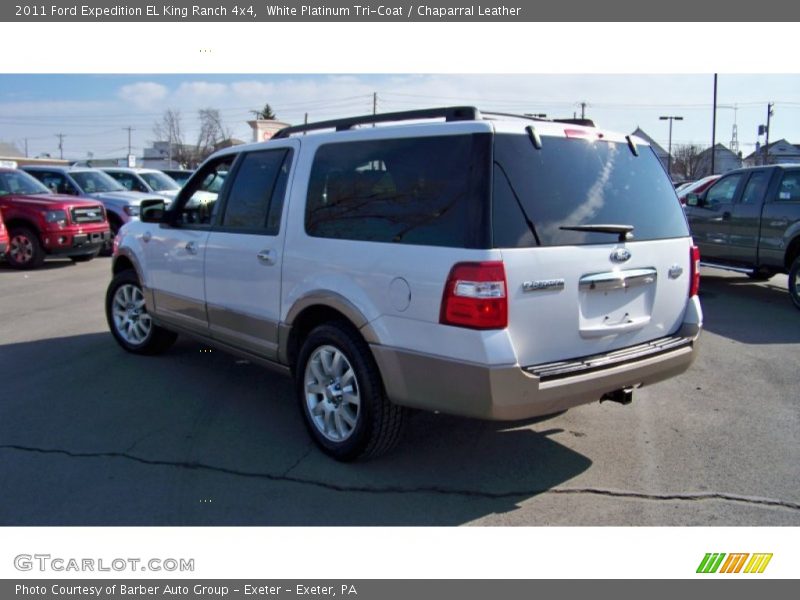 White Platinum Tri-Coat / Chaparral Leather 2011 Ford Expedition EL King Ranch 4x4