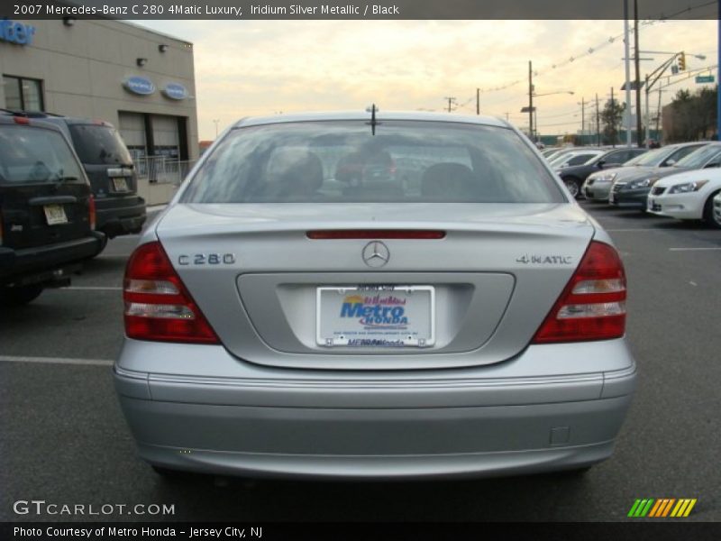 Iridium Silver Metallic / Black 2007 Mercedes-Benz C 280 4Matic Luxury