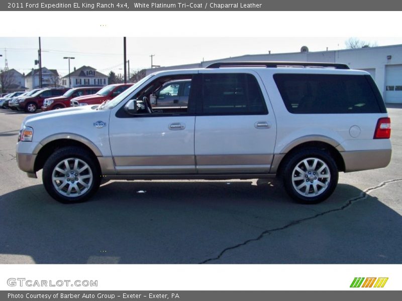 White Platinum Tri-Coat / Chaparral Leather 2011 Ford Expedition EL King Ranch 4x4