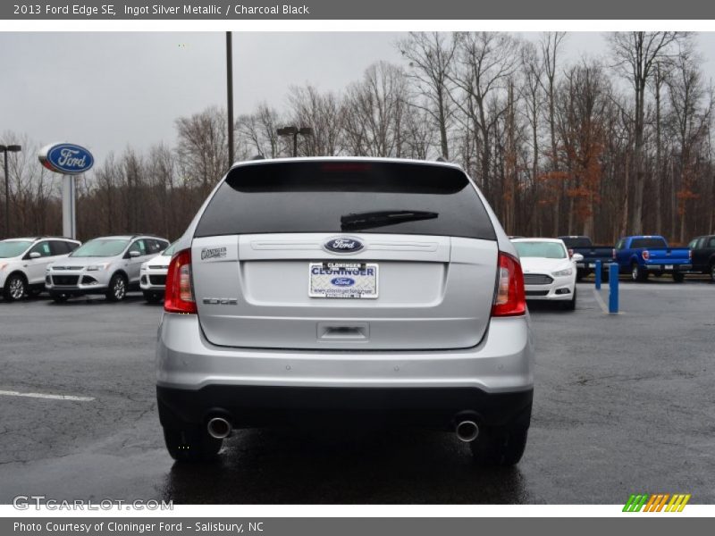 Ingot Silver Metallic / Charcoal Black 2013 Ford Edge SE