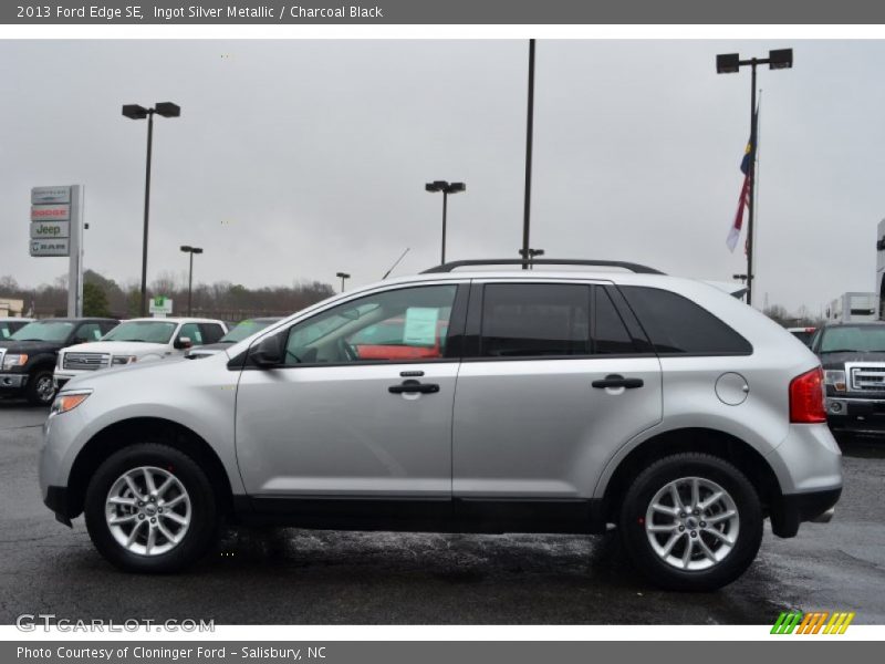 Ingot Silver Metallic / Charcoal Black 2013 Ford Edge SE