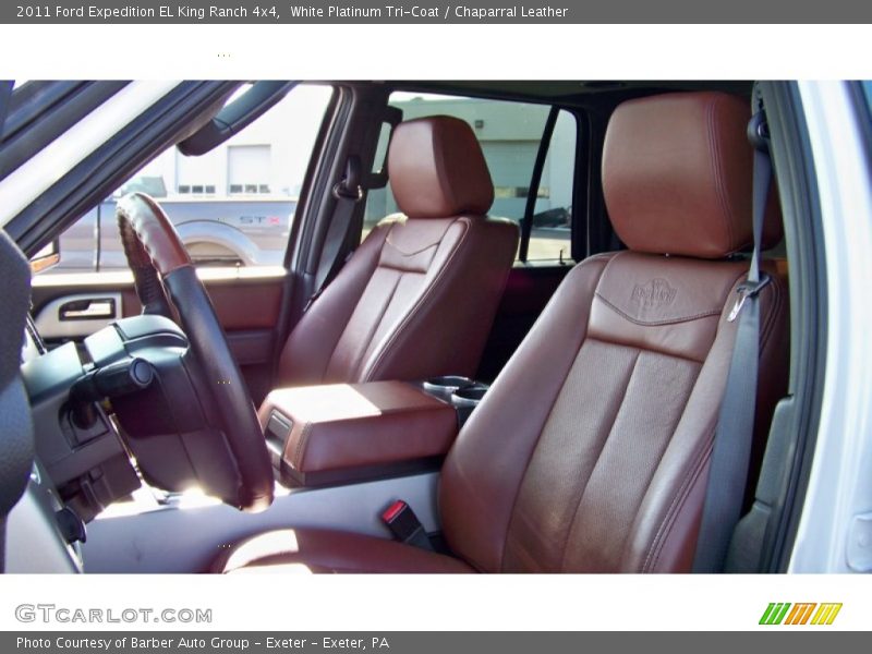 White Platinum Tri-Coat / Chaparral Leather 2011 Ford Expedition EL King Ranch 4x4