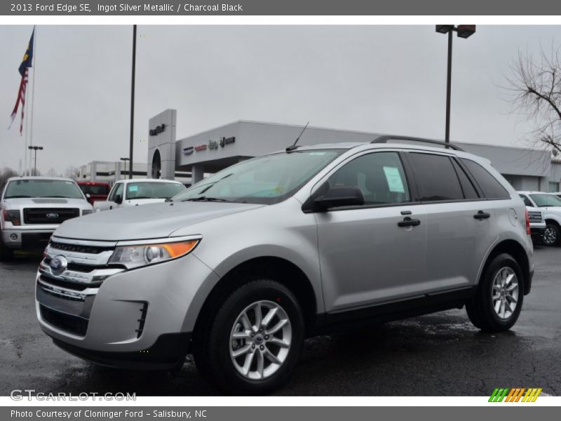 Ingot Silver Metallic / Charcoal Black 2013 Ford Edge SE