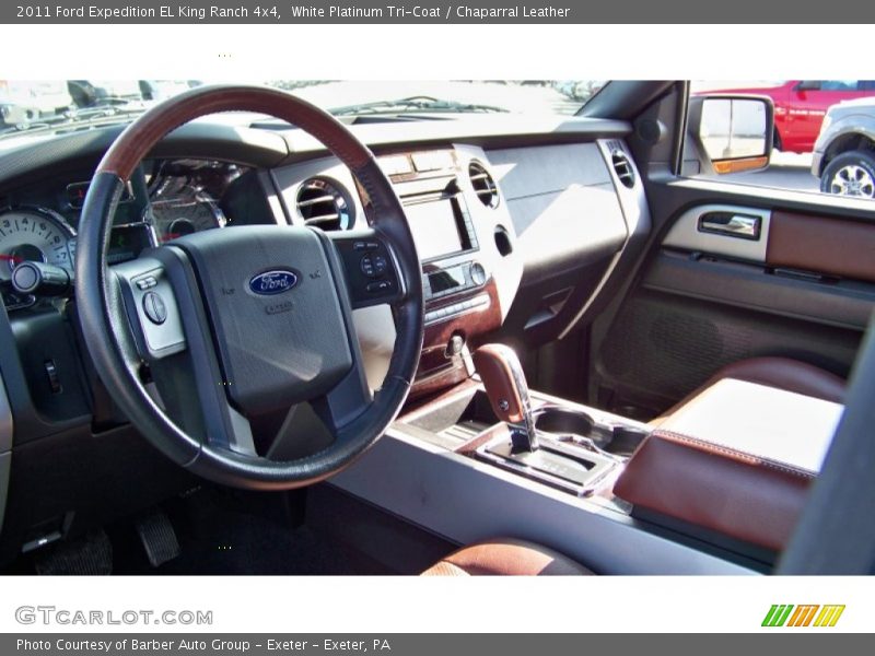 White Platinum Tri-Coat / Chaparral Leather 2011 Ford Expedition EL King Ranch 4x4