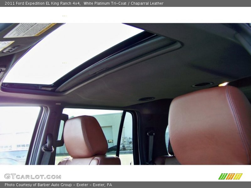 White Platinum Tri-Coat / Chaparral Leather 2011 Ford Expedition EL King Ranch 4x4