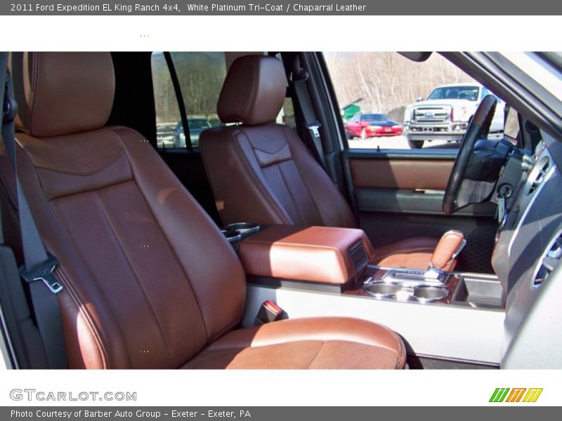 White Platinum Tri-Coat / Chaparral Leather 2011 Ford Expedition EL King Ranch 4x4