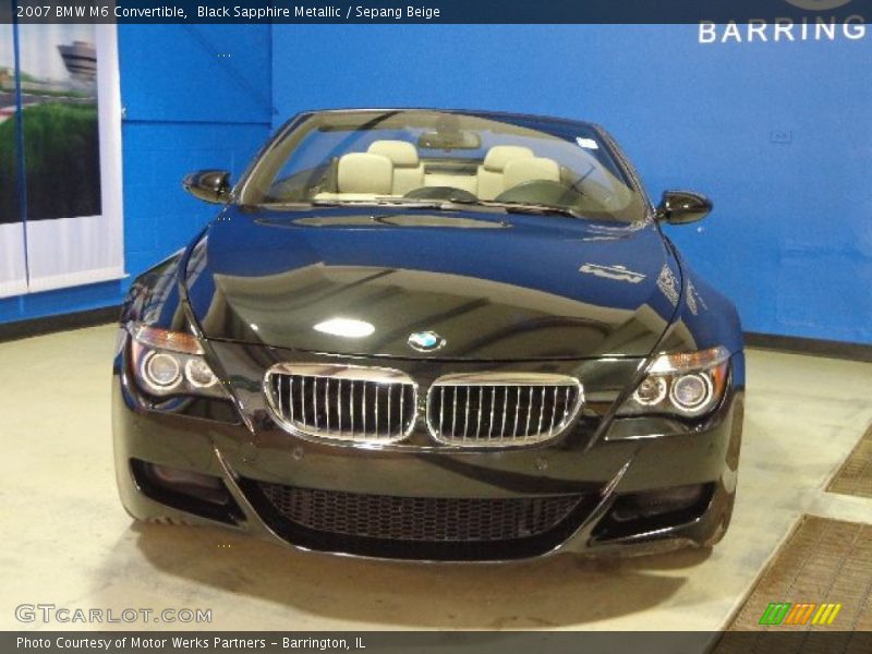 Black Sapphire Metallic / Sepang Beige 2007 BMW M6 Convertible