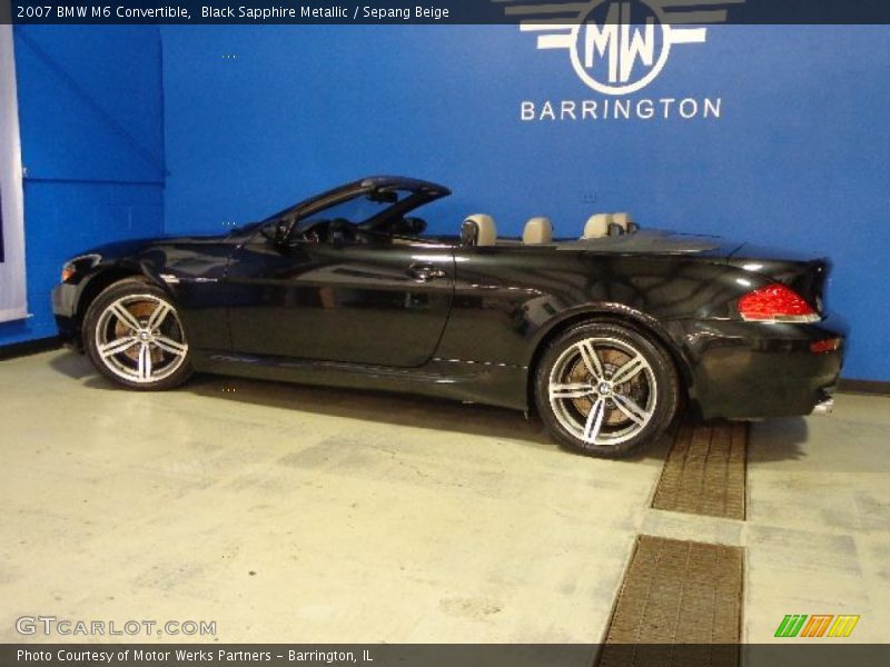 Black Sapphire Metallic / Sepang Beige 2007 BMW M6 Convertible