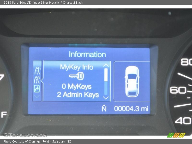 Ingot Silver Metallic / Charcoal Black 2013 Ford Edge SE