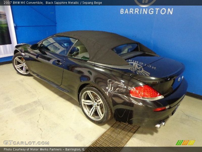 Black Sapphire Metallic / Sepang Beige 2007 BMW M6 Convertible