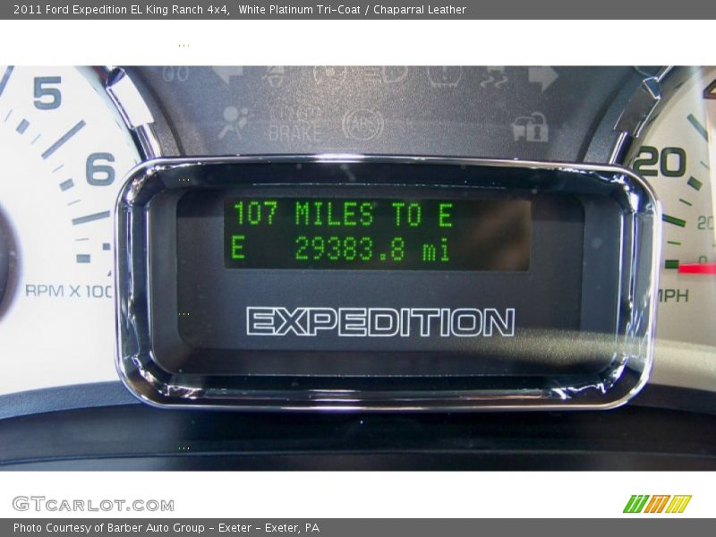 White Platinum Tri-Coat / Chaparral Leather 2011 Ford Expedition EL King Ranch 4x4