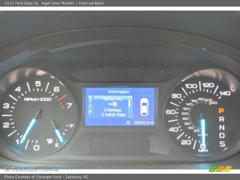 Ingot Silver Metallic / Charcoal Black 2013 Ford Edge SE