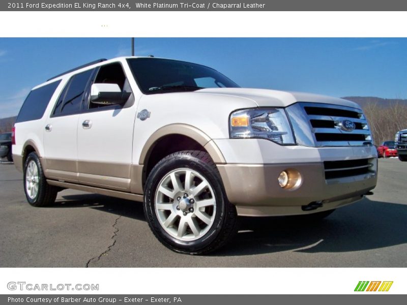 White Platinum Tri-Coat / Chaparral Leather 2011 Ford Expedition EL King Ranch 4x4