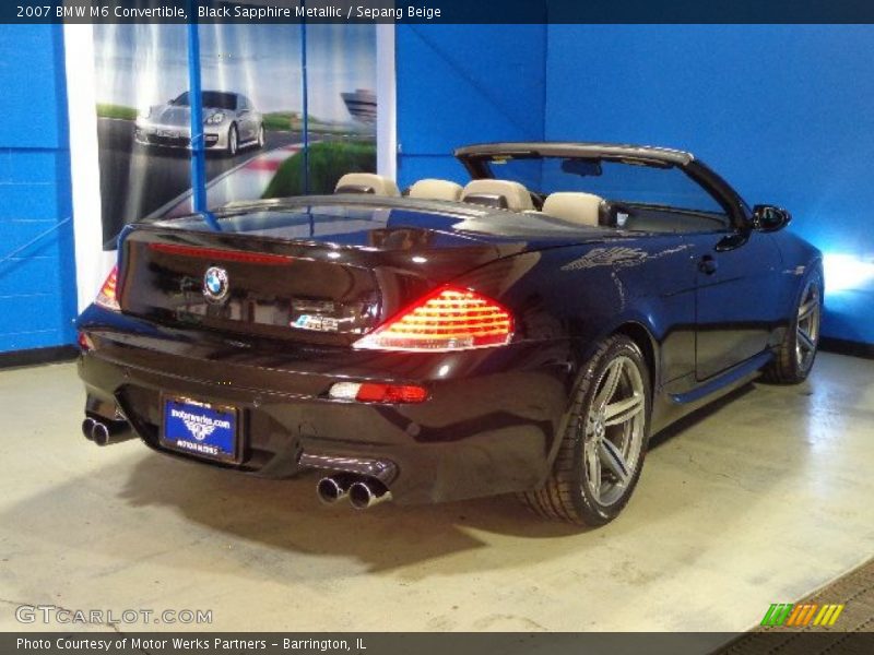 Black Sapphire Metallic / Sepang Beige 2007 BMW M6 Convertible