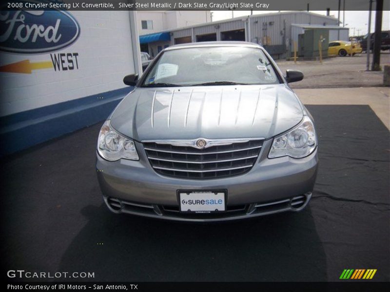 Silver Steel Metallic / Dark Slate Gray/Light Slate Gray 2008 Chrysler Sebring LX Convertible