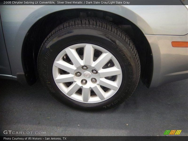 Silver Steel Metallic / Dark Slate Gray/Light Slate Gray 2008 Chrysler Sebring LX Convertible