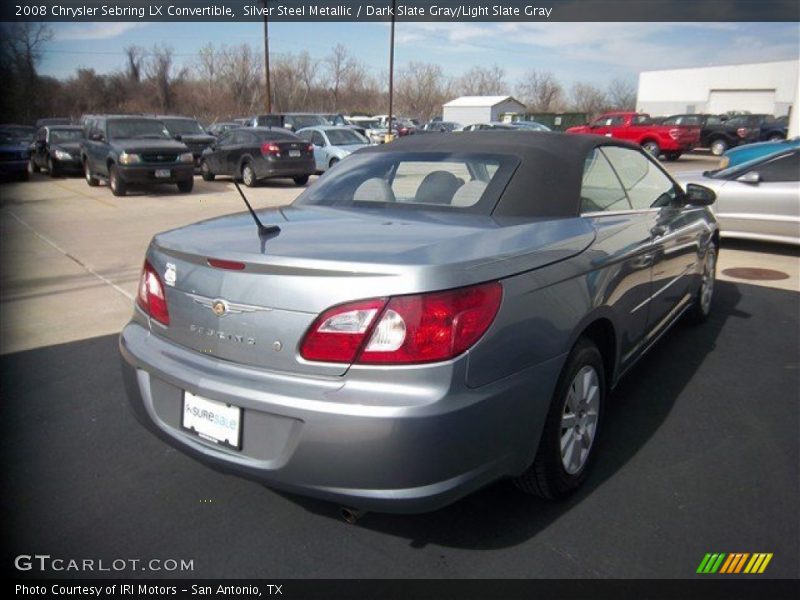 Silver Steel Metallic / Dark Slate Gray/Light Slate Gray 2008 Chrysler Sebring LX Convertible
