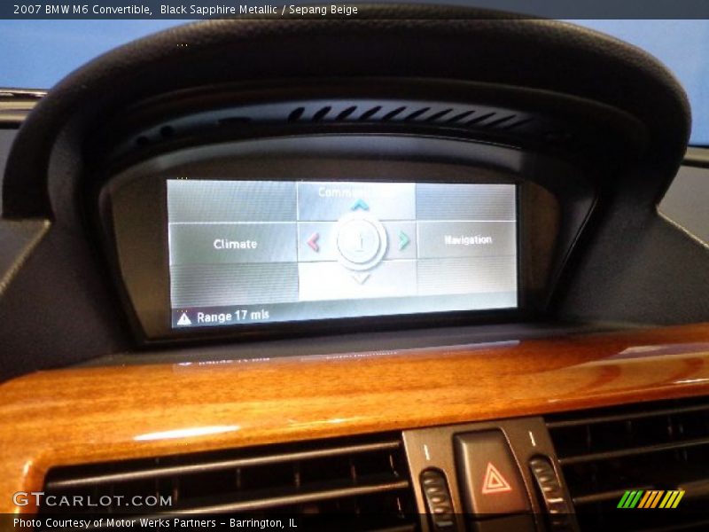 Black Sapphire Metallic / Sepang Beige 2007 BMW M6 Convertible