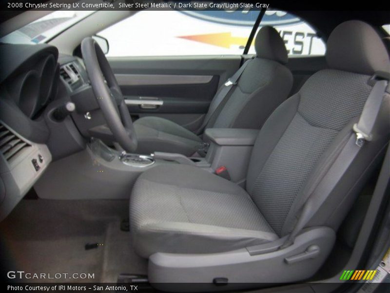Silver Steel Metallic / Dark Slate Gray/Light Slate Gray 2008 Chrysler Sebring LX Convertible