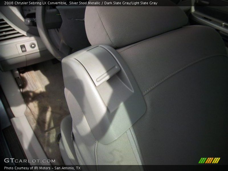 Silver Steel Metallic / Dark Slate Gray/Light Slate Gray 2008 Chrysler Sebring LX Convertible