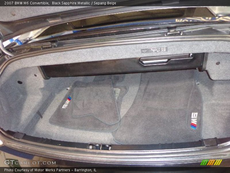  2007 M6 Convertible Trunk