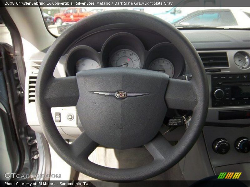 Silver Steel Metallic / Dark Slate Gray/Light Slate Gray 2008 Chrysler Sebring LX Convertible
