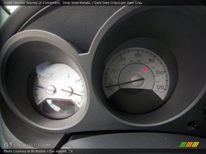 Silver Steel Metallic / Dark Slate Gray/Light Slate Gray 2008 Chrysler Sebring LX Convertible