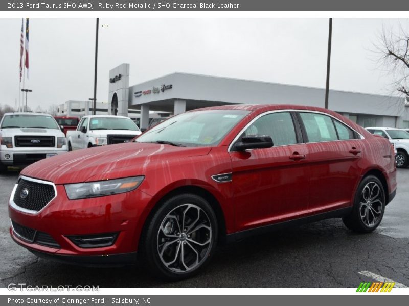 Ruby Red Metallic / SHO Charcoal Black Leather 2013 Ford Taurus SHO AWD