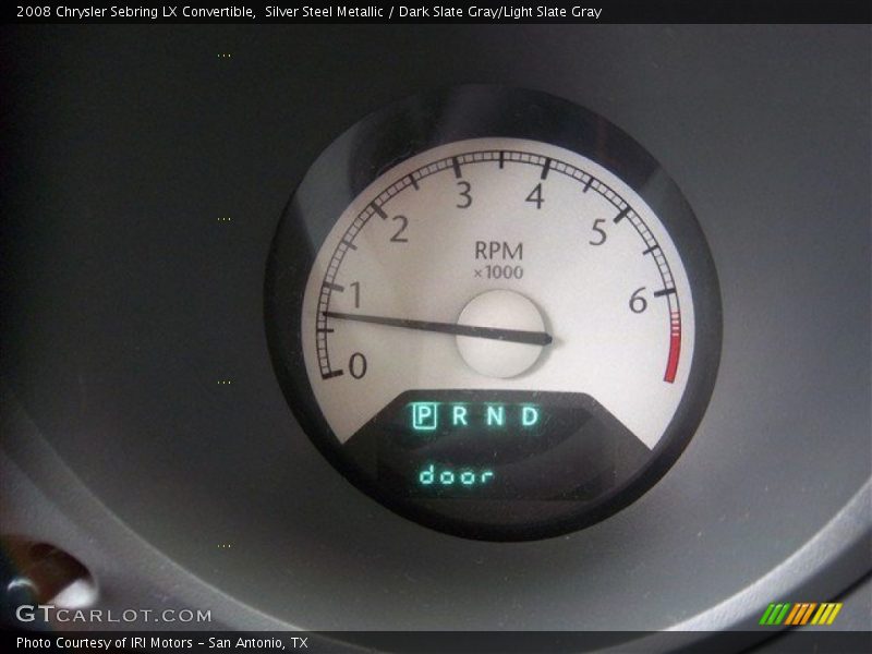 Silver Steel Metallic / Dark Slate Gray/Light Slate Gray 2008 Chrysler Sebring LX Convertible