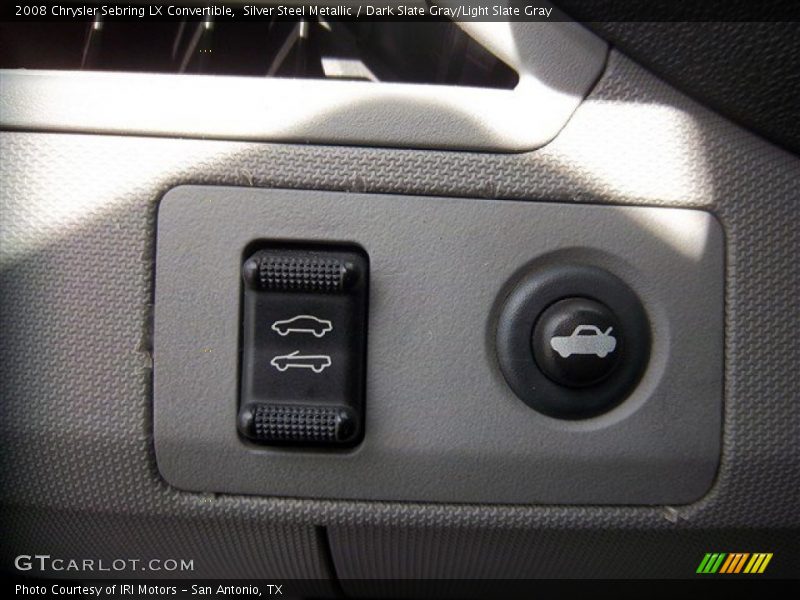 Silver Steel Metallic / Dark Slate Gray/Light Slate Gray 2008 Chrysler Sebring LX Convertible